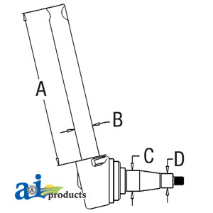 UM00900    Spindle-Left---Replaces 522546M92